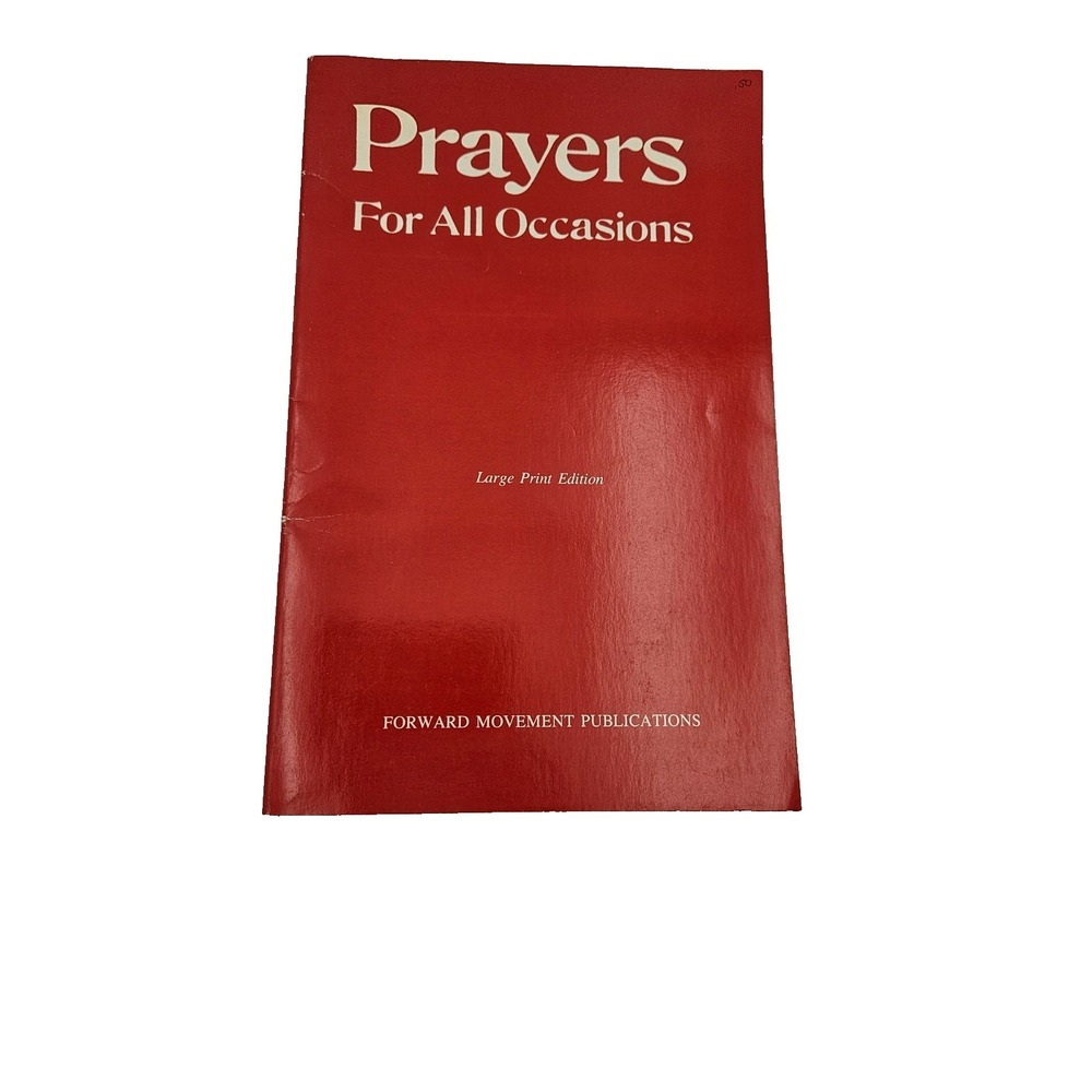 Prayers For All Occasions Large Print 1964‎ Vintage Religious Devotional